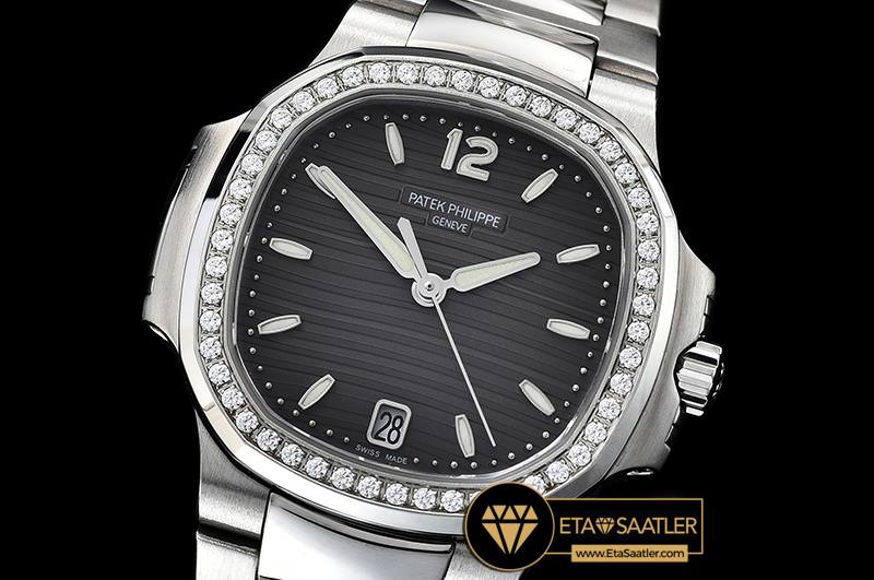 PP0271A - Patek Nautilus 33mm Diam SSSS Grey PF Miyota 9015 - 01.jpg